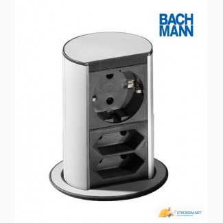 Выдвижной блок розеток Bachmann Elevator 220 (Schuko) + 2x220 (Euro)
