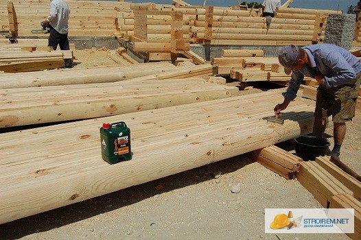 Фото 2. Защита древесины. Идеальная защита для новой древесины. Антисептик