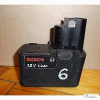 6 Аккумулятор Bosch 12V 1, 4Ah (2 607 335 055)