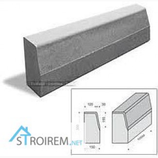 Бордюры дорожные и тротуарные, поребрик различных размеров в Киеве от производителя