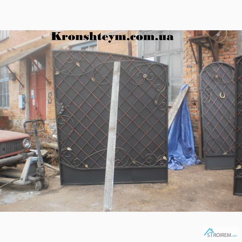 Фото 5. Красивые кованые ворота в дом в Киеви и Коростени