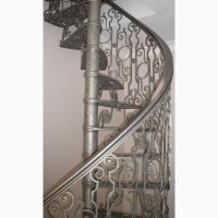 Дизайн и изготовление кованых перил, лестниц, винтовых лестниц, ограждений