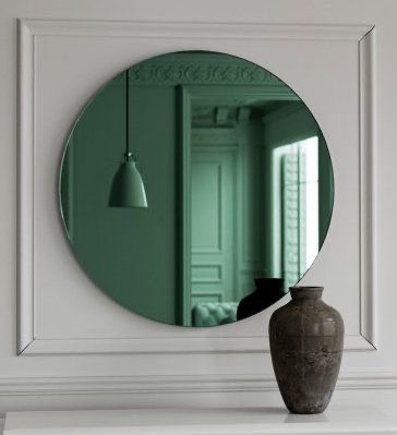 Фото 2. Зелёное зеркало, зеркало зелёного цвета