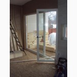 Установка деревянных окон и дверей
