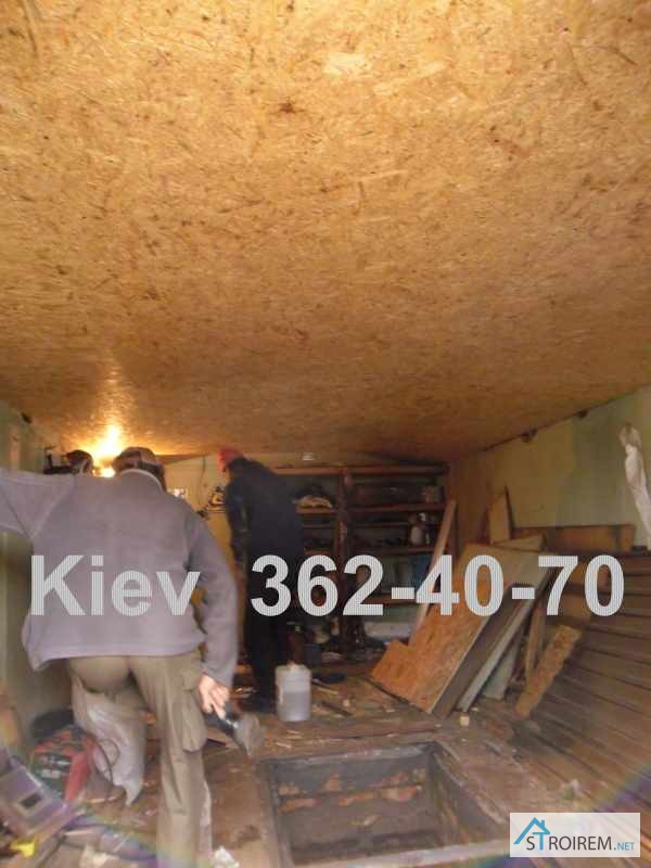 Фото 2. Обшивка гаража ОСБ панелями. Монтаж внутренней обшивки. Киев