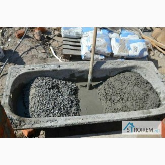 Приготовление бетона вручную в Киеве