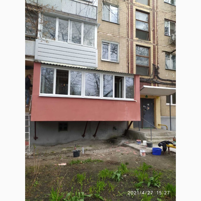 Фото 2. Пристрел балкона на первом этаже в Харькове БЕЗ ПОСРЕДНИКОВ