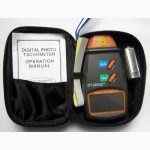 Цифровой лазерный бесконтактный тахометр DT-2234C+ (от 2,5 до 99999 об/мин)