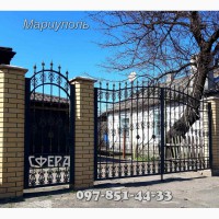 Ворота распашные, металлические сварные ворота, кованые, фото, купить, заказать, цена