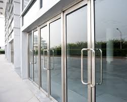 Алюминиевые двери входные для частного дома, офиса или магазина. Двери с покраской