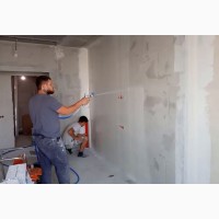 Услуги по механизированной шпаклевке стен и потолков на любых поверхностях