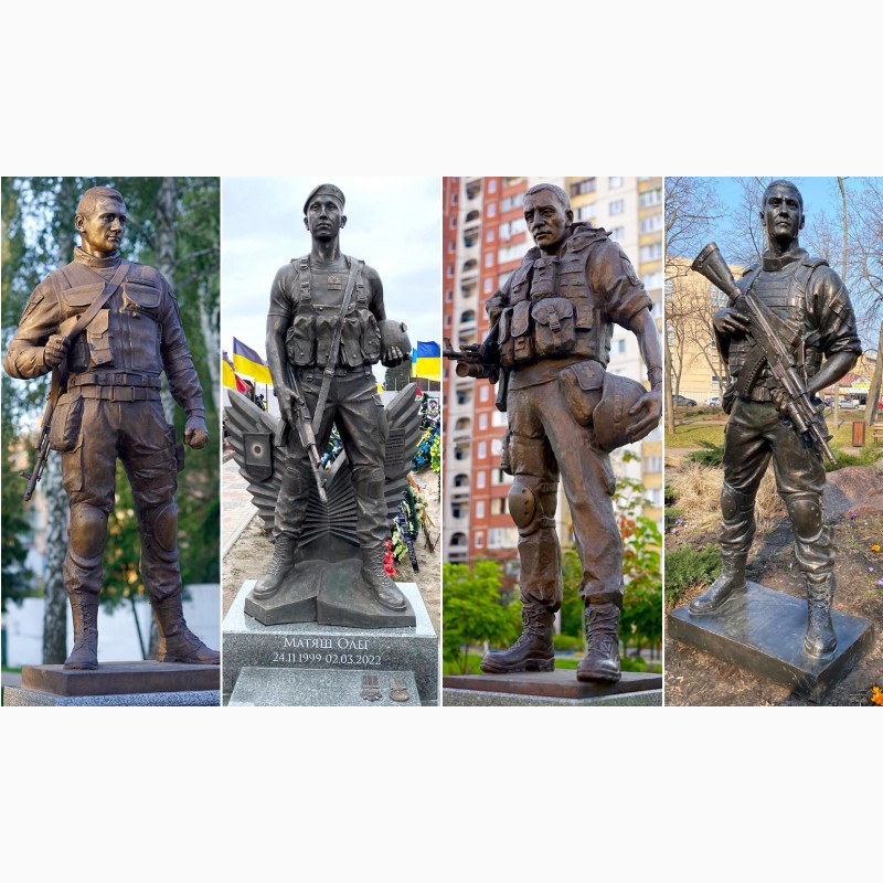 Фото 2. Памятники погибшим военным ВСУ под заказ
