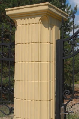 Фото 3. Забор. Продаем бетонные колоны для ограждения, наборные разных высот