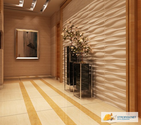 3D Панели для объемной отделки стен- рельефные 3-д стеновые панели из бамбука