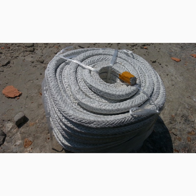 Фото 3. Азбесто-синтетичний квадратний плетений шнур для котла та печі