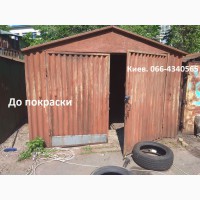 Покраска металлического гаража в Киеве