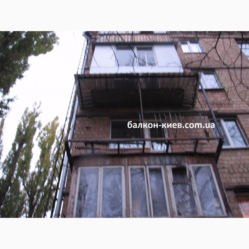 Фото 9. Вынос балкона по полу. Расширение балконов. Киев