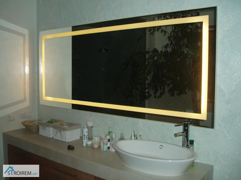 Изготовление и установка зеркал с подсветкой в Харькове