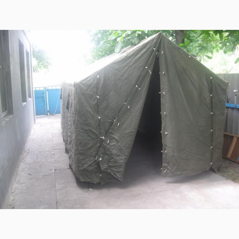 Фото 10. Палатка военная, тент, брезент для применения в строительстве и для других целей