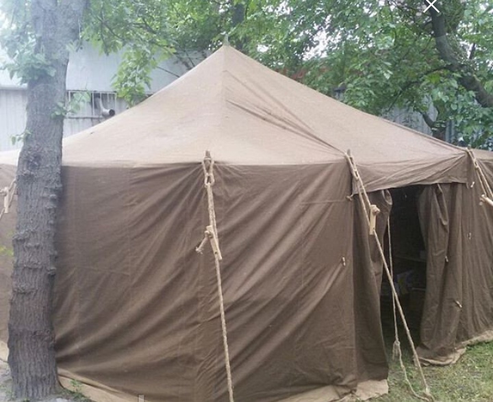 Фото 15. Палатка военная, тент, брезент для применения в строительстве и для других целей