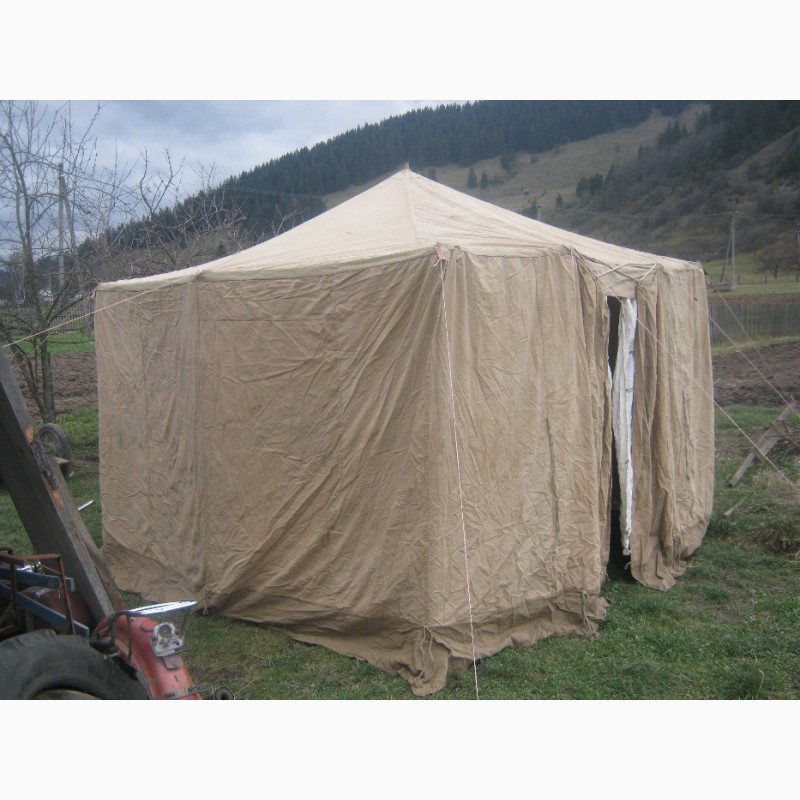 Фото 16. Палатка военная, тент, брезент для применения в строительстве и для других целей