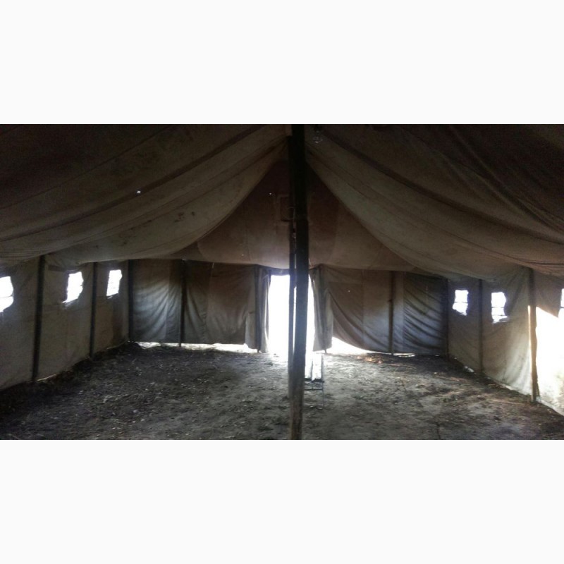 Фото 8. Палатка военная, тент, брезент для применения в строительстве и для других целей