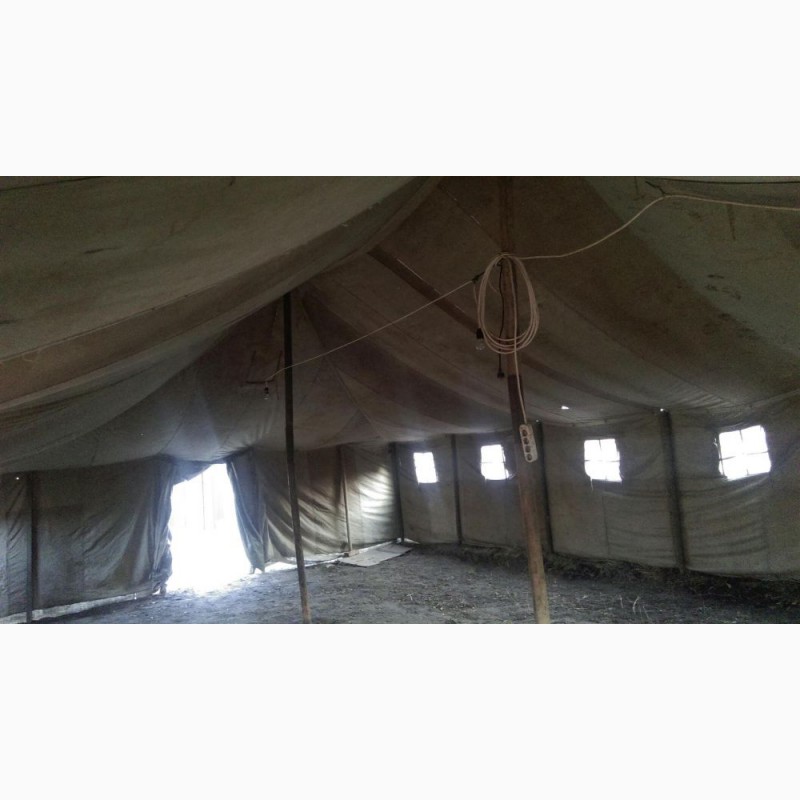 Фото 9. Палатка военная, тент, брезент для применения в строительстве и для других целей