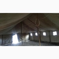 Палатка военная, тент, брезент для применения в строительстве и для других целей