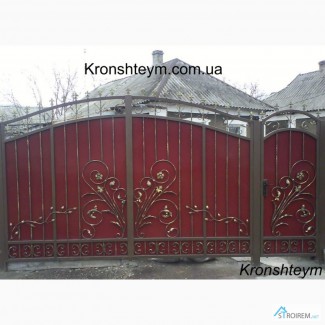 Кованые ворота с установкой в Коротени (Коростенськом районе)