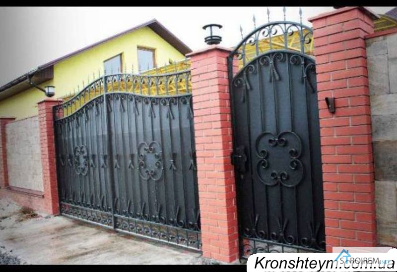 Фото 4. Кованые ворота с установкой в Коротени (Коростенськом районе)