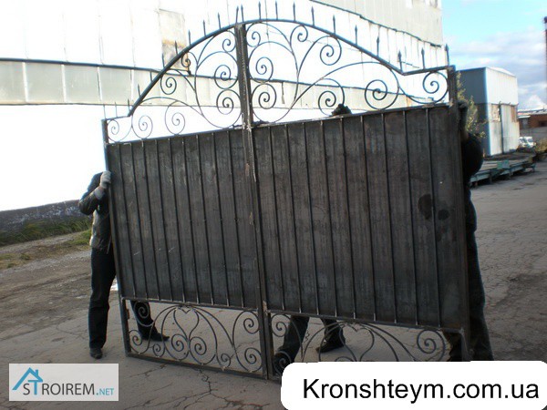 Фото 5. Кованые ворота с установкой в Коротени (Коростенськом районе)