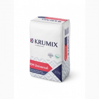Легкая универсальная гипсовая штукатурка КМ Universal, Krumix