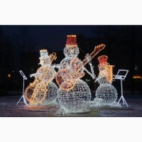 Студія «ОМІ» Створює унікальні світлові фігури, включаючи новорічні на замовлення
