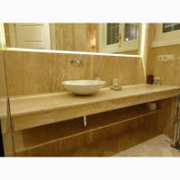 Столешница для ванной из натурального камня под заказ
