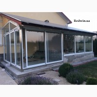 Алюминиевые двери и окна с покраской для дома
