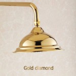 Золотая душевая стойка Gold diamond