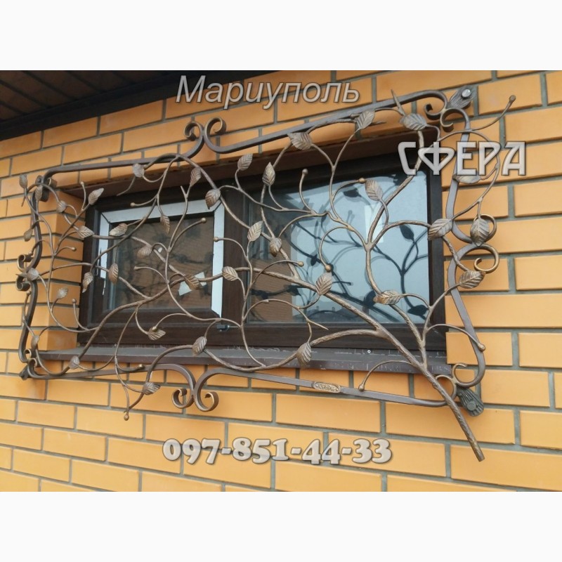 Фото 16. Металлические оконные решетки, изготовление и установка решеток на окна, ковка под заказ