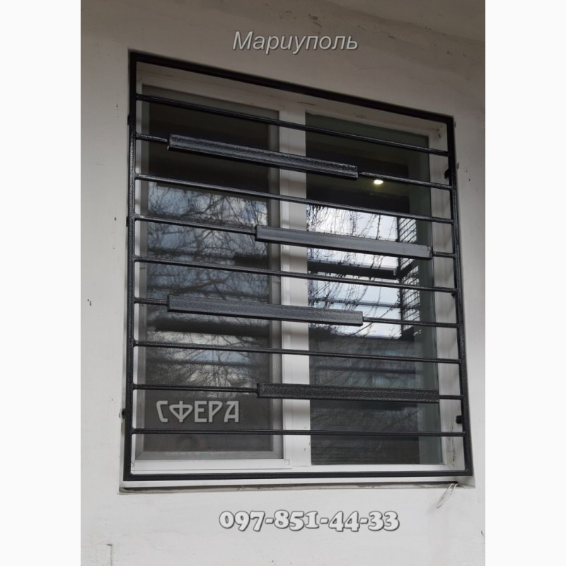 Фото 19. Металлические оконные решетки, изготовление и установка решеток на окна, ковка под заказ