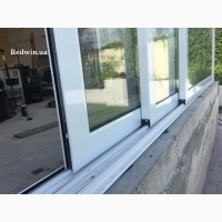 Алюминиевая раздвижная дверь с покраской