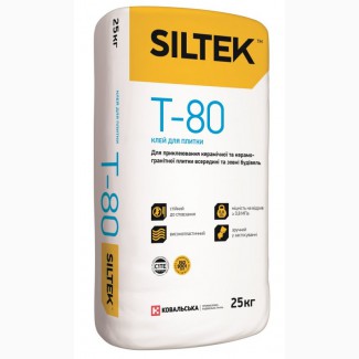 Клей для плитки SILTEK Т-80 (25 кг)