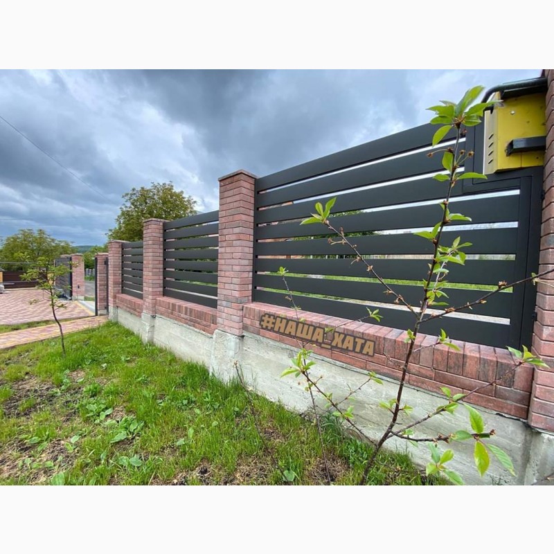 Фото 7. Забор ранчо металлический. Распашные и раздвижные ворота с калиткой, автоматика.Одесса