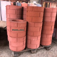Набірні бетонні тумби для паркану від виробника