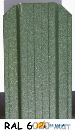 Фото 3. Штакетник металлический для забора Матовый, ширина 115мм, 10 цветов