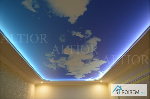Фото 3. Профиль 3D, для натяжных потолков с подсветкой и фотопечатью