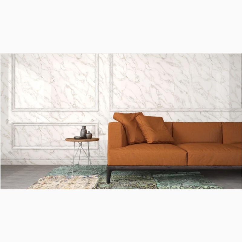 Фото 2. Декоративная плита для облицовки стен Brilliant White Marble (1220x2440x3.6mm)
