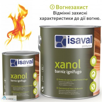 Огнестойкий лак по дереву Isaval XANOL (Ксанол) 2.5 л бесцветный