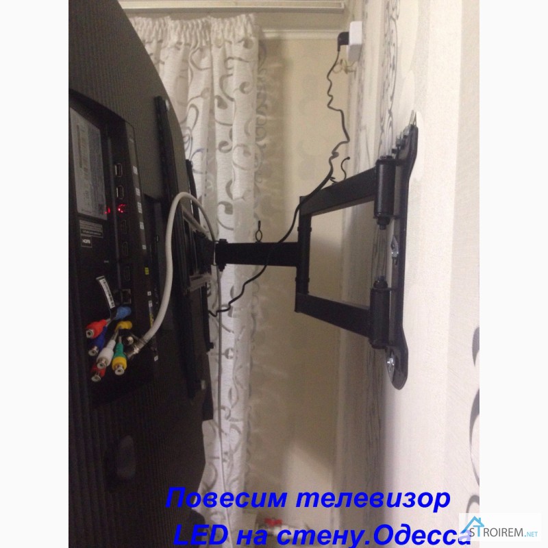 Фото 8. Монтаж телевизора на стену Одесса, телевизор LED на стену Одесса и пригород, Установка lcd