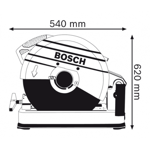 Фото 5. Отрезная пила по металлу Bosch GCO 20-14