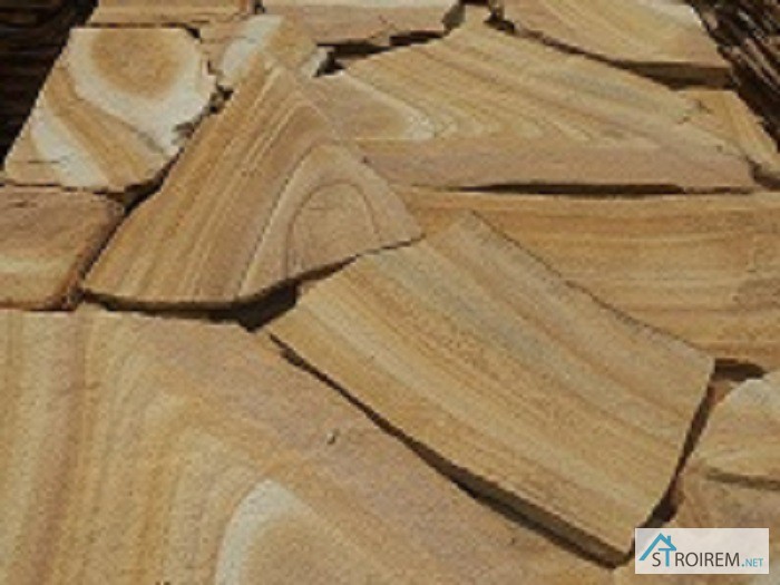 Фото 2. Камень песчаник тигровый с разводом