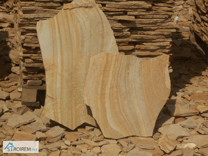 Фото 5. Камень песчаник тигровый с разводом